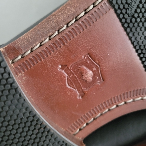 EUC Trask Landry Bison Leather Plain Toe Derby Dress Shoe Black Size 11.5 Mens - Picture 8 of 8